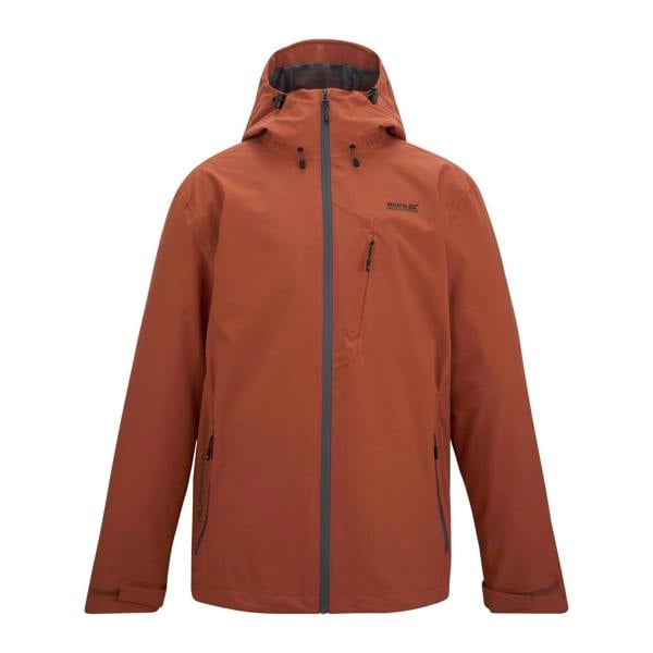 Regatta Mens Oklarna Waterproof Jacket - Brick Red