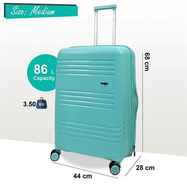 Eagle Luggage Hard Shell 4 Wheel TSA Suitcase Luggage Set
