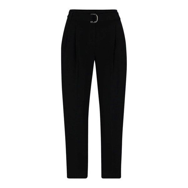 Boss Womens Tapia Belted Regular Trousers - Black