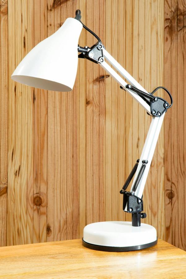Maison by Premier Finley White Adjustable Desk Lamp