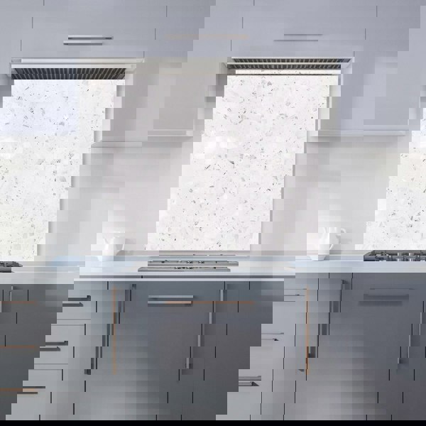 Warren Reed - Designer Icy White Quartz Effect Kitchen Splashback