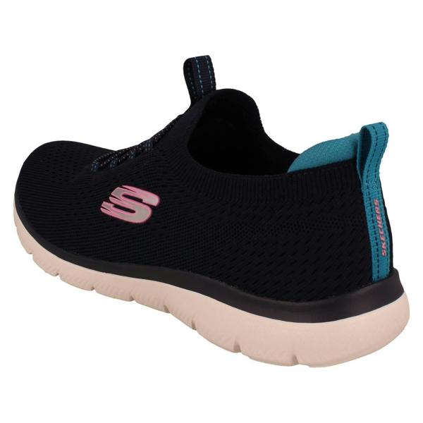 Skechers Ladies Skechers Vegan Slip On Memory Foam Trainers Top Player 150116