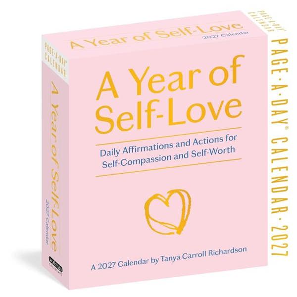 A Year Of Self Love Desk Calendar 2027, Desk Calendars, Day To View, Lifestyle, Gift