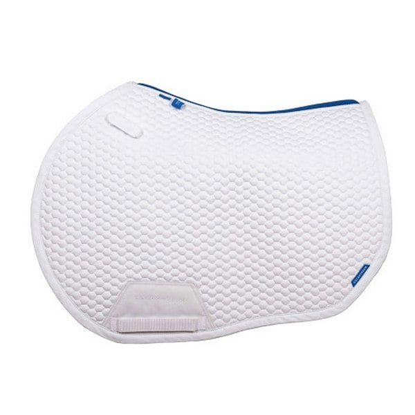 Coldstream Chatton Close Contact Horse Saddlepad - White/Blue