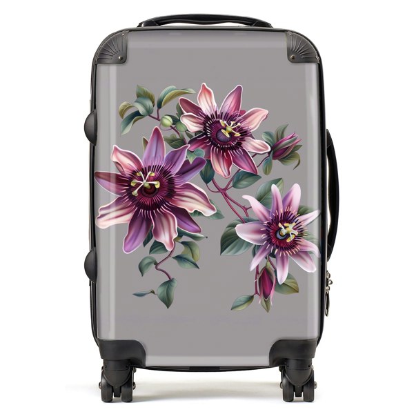 Warren Reed Purple Passion Flowers Suitcase