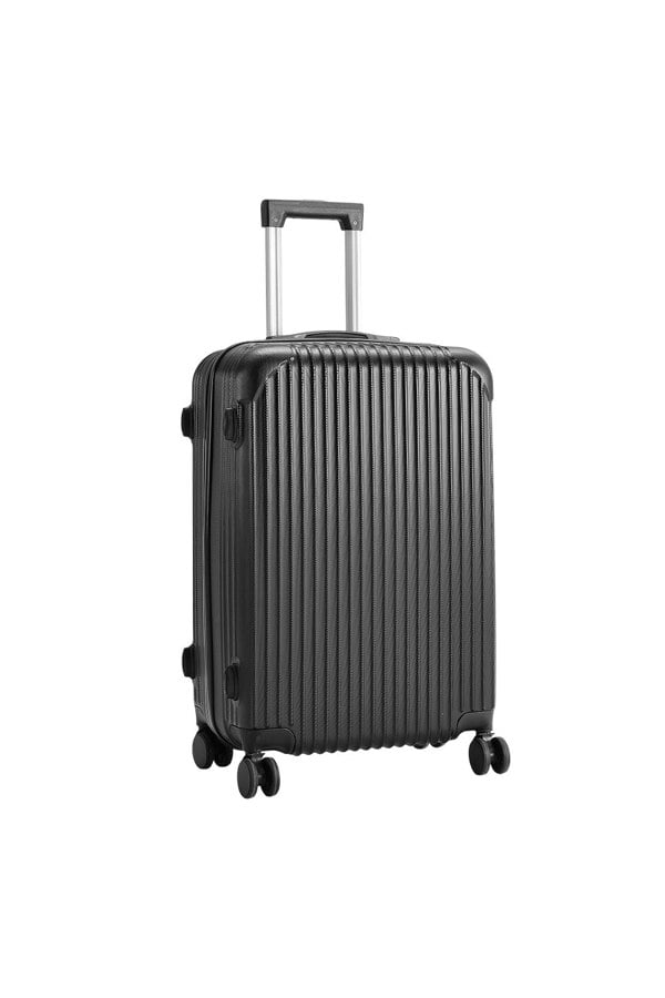 Living and Home Hardshell Spinner Wheel Luggage Travel Suitcase, 20" Black