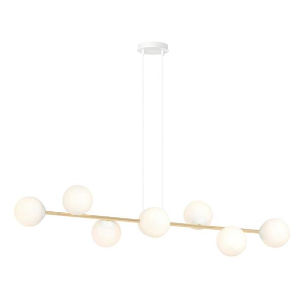 Emibig GRAVITY  Pendant lamp 8 x E14 White, Gold with White Shade
