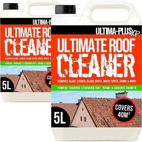 Ultima Plus XP Ultima-Plus XP Ultimate Roof Cleaner - Removes Dirt, Grime, Lichen, Black Spots, White Spots, Moss, Mould and Algae (10 Litres)
