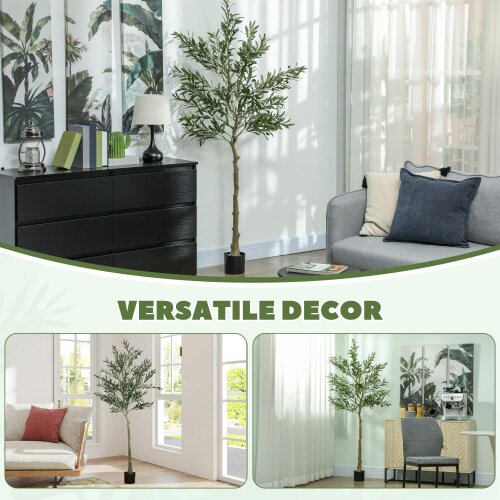Wyld Haus Rorile Artificial Olive Style Tree With Silk Leaf Finish