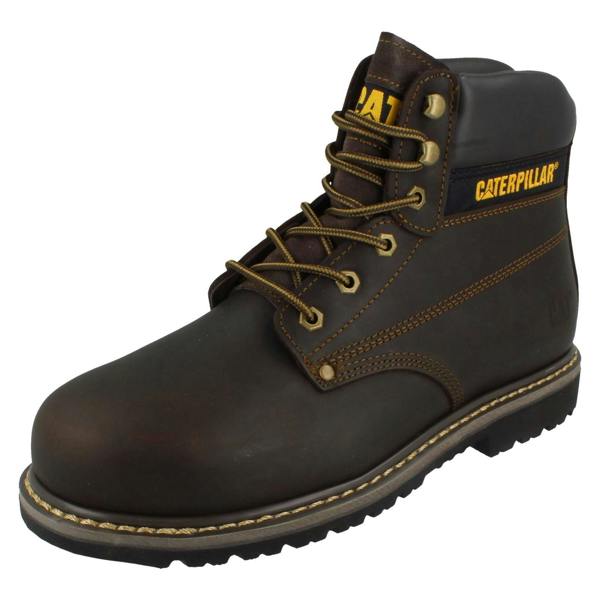 Caterpillar Mens Caterpillar Lace Up Leather Wide Safety Boots - Powerplant Sb Hro P72462