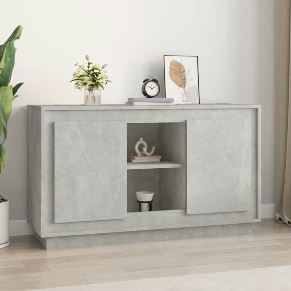 Berkfield Sideboard Concrete Grey 102x35x60 cm Engineered Wood