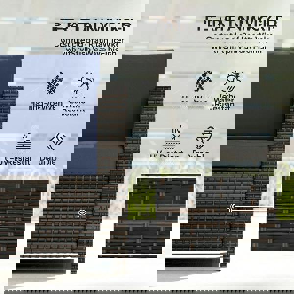 Three-seater Rattan Sofa