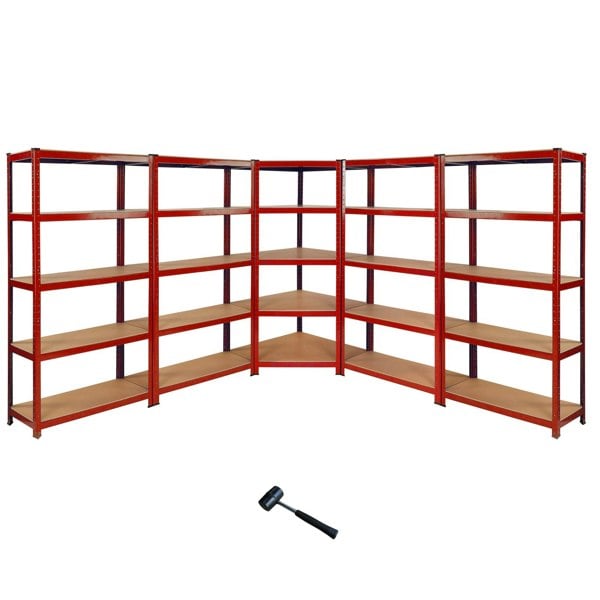 Monster Racking Z-Rax 90cm Corner Racking Bundle: Corner Shelving & 4 Garage Racking Bays