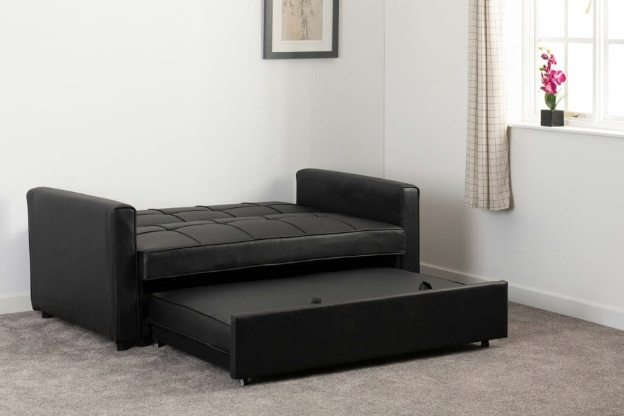 Astoria 2 Seater Faux Leather Sofa Bed - 6