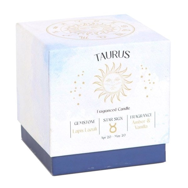 Serano Taurus Amber & Vanilla Gemstone Zodiac Candle