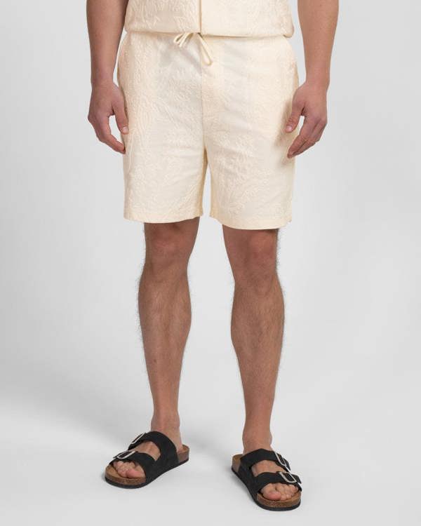 Steel & Jelly Kenton - Paisley Texture Jersey Shorts