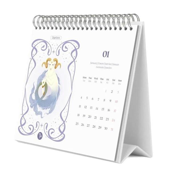 Astral Easel Desk Calendar 2027, Desk Calendars, Month To View, Lifestyle, Gift