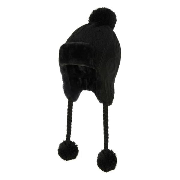 Mountain Warehouse Womens/Ladies Sierra Knitted Thermal Bomber Hat - Black - 