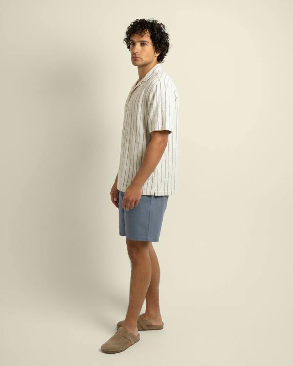 Larsson & Co Elias - Stripe Jacquard Short Sleeve Shirt