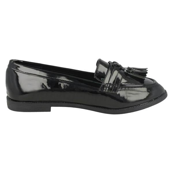 Spot On Ladies Spot On Tassel Trim Loafers F80298