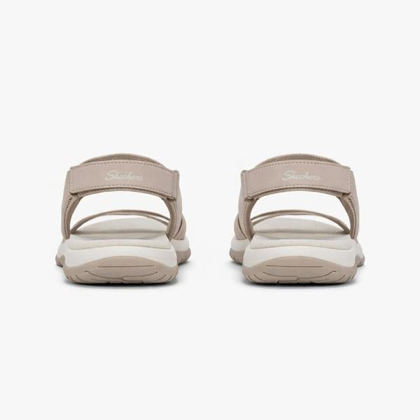 Skechers REGGAE SLIM - SUMMER GETAWAY Cross Strap Sandals in Taupe