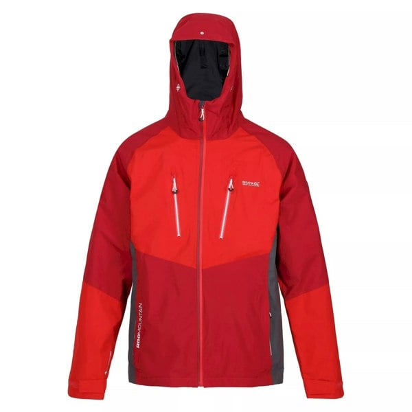 Regatta Mens Sacramento VIII Waterproof Jacket - Dark Red/Chinese Red