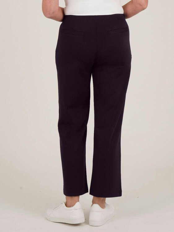 PennyPlain Wide Leg Joggers - Blackcurrant Short