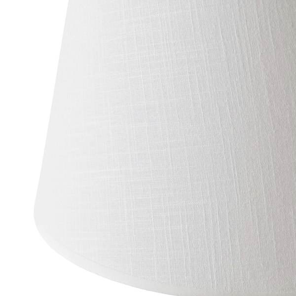 Traditional Matte Black Table Lamp with Barley Twist Base and White Linen Shade Image 4