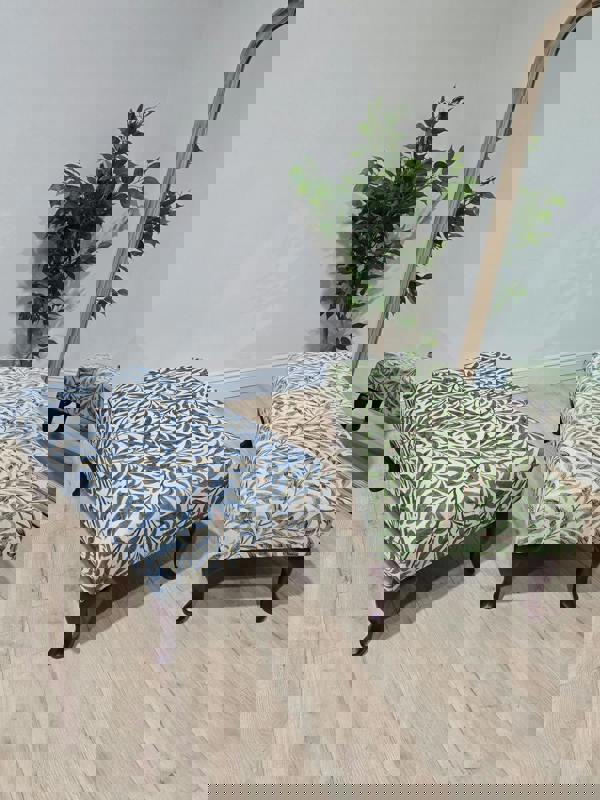 PREMIUM will blue non storage foostool coffee table, footrest pouffe side table - ISTOOLS