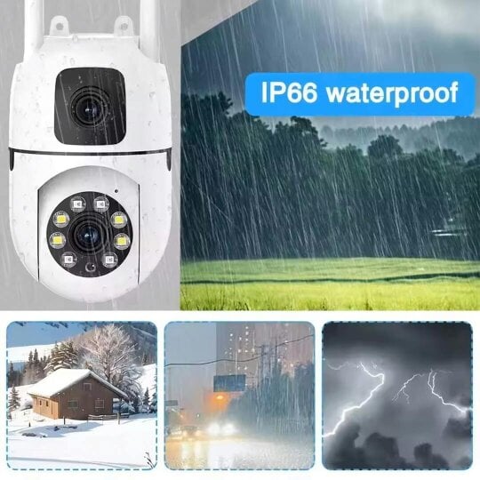 Havendro Outdoor Security IP Camera 1080P Dual Lens Cameras Auto Tracking