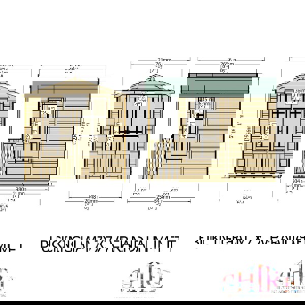 Shire Badminton 7x10 12mm interlock Clad wooden Summerhouse - Best Shed