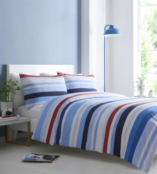 Portfolio Living Simply Stripes Duvet Cover Set Bedding