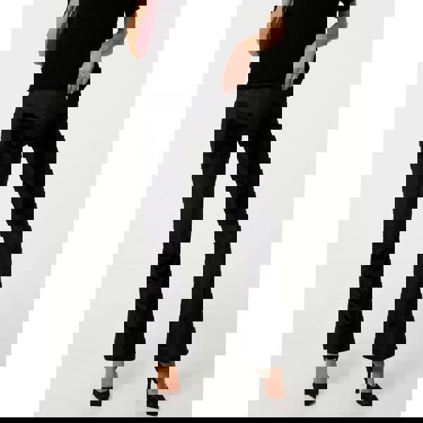 Pink Vanilla Velvet Flare Trousers