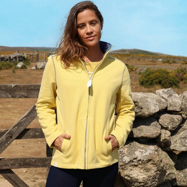 Lazy Jacks LJ33 - Ladies Full Zip Sweatshirt - Lemon