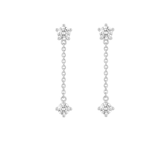 Gold Trip Crystal Drop Earrings
