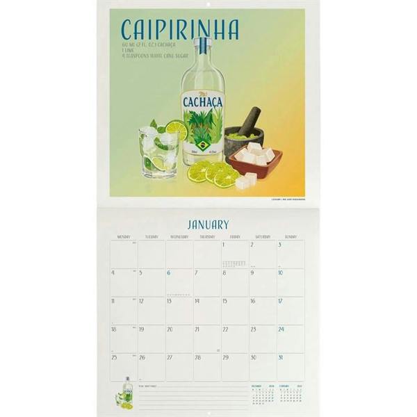 Cheers, A Year in Cocktails Calendar 2027, Wall Calendars, Month To View, Lifestyle, Gift