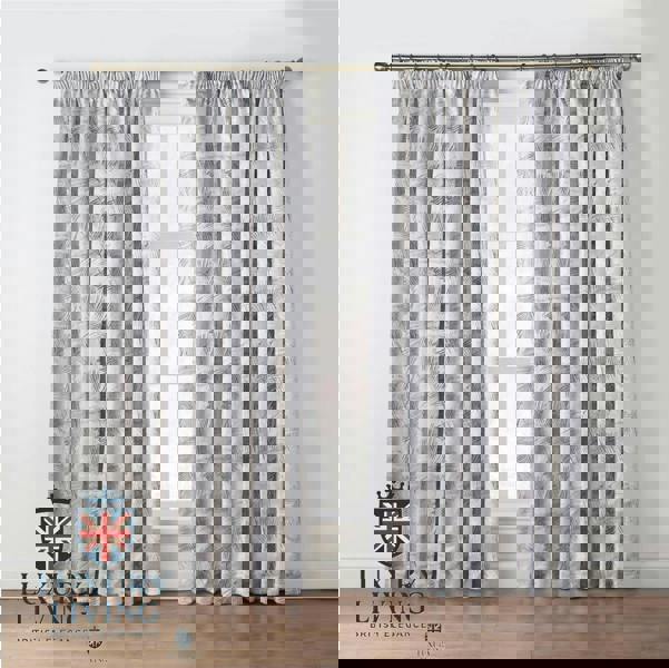 Luxury Living Luxury Fern Jacquard Pencil Pleat Taped Top Ready Made Curtains