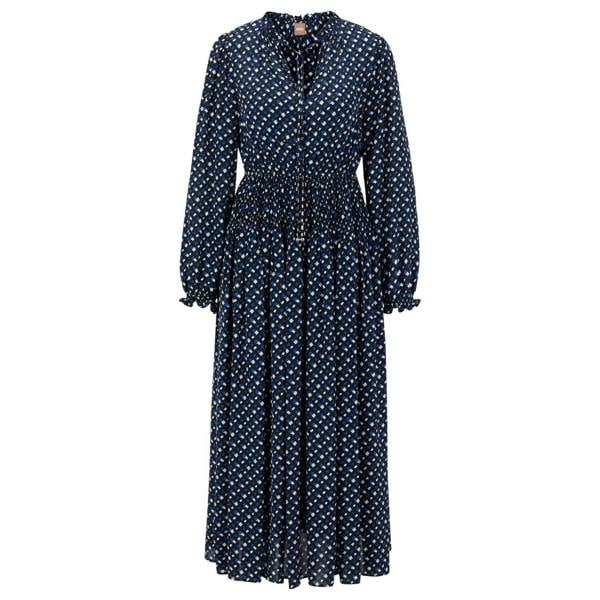 Boss Womens/Ladies Dasota1 Midi Dress - Blue - 