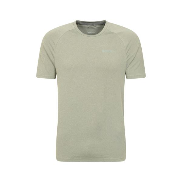 Mountain Warehouse Mens Agra Melange T-Shirt - Khaki Green - 