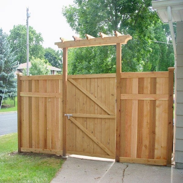 Pine Wood Garden Gate with Latch Garden Gates Living and Home