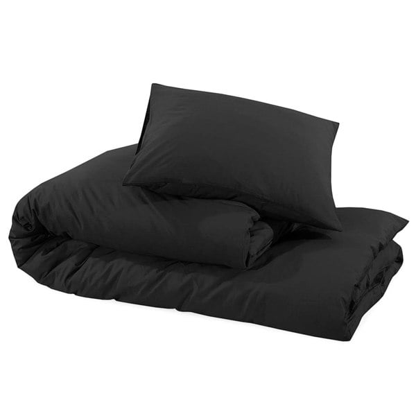 Berkfield Duvet Cover Set Black 260x220 cm Light-weight Microfiber