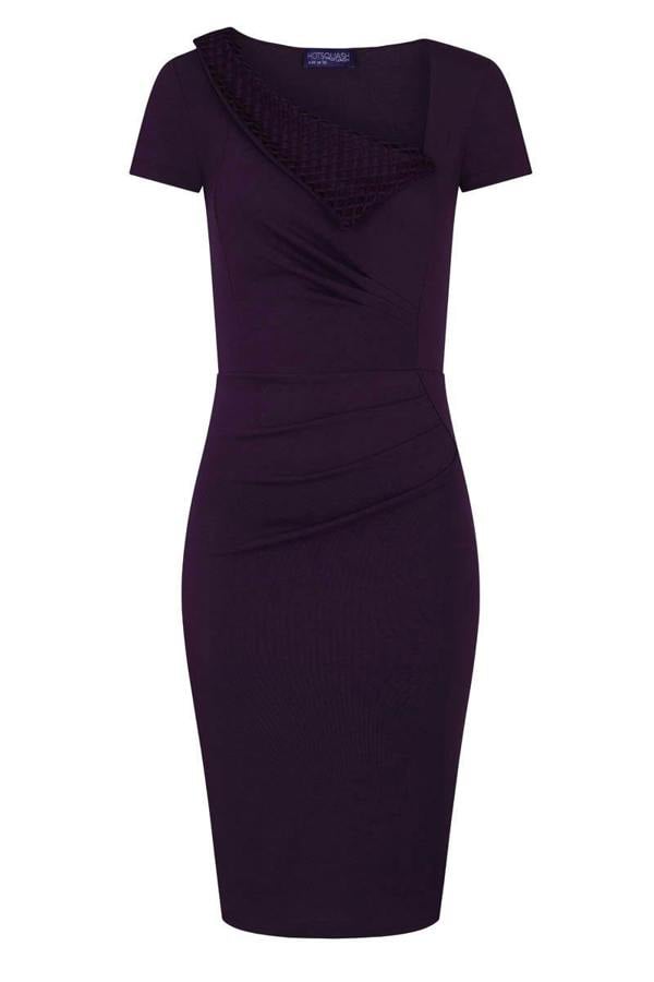 HotSquash Asymmetric Neckline Day to Night Dress