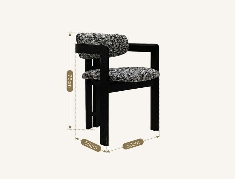 Weilai Concept Mira Curved Back Leisure Chair, Linen