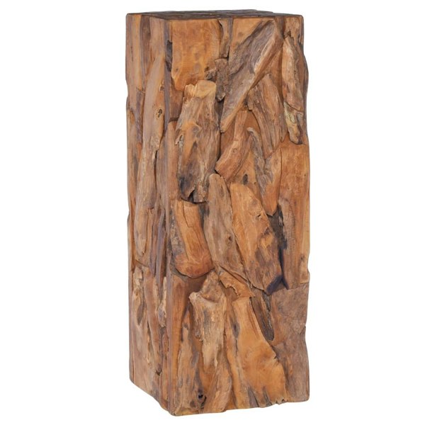 Berkfield Side Table 30x30x80 cm Solid Teak Wood