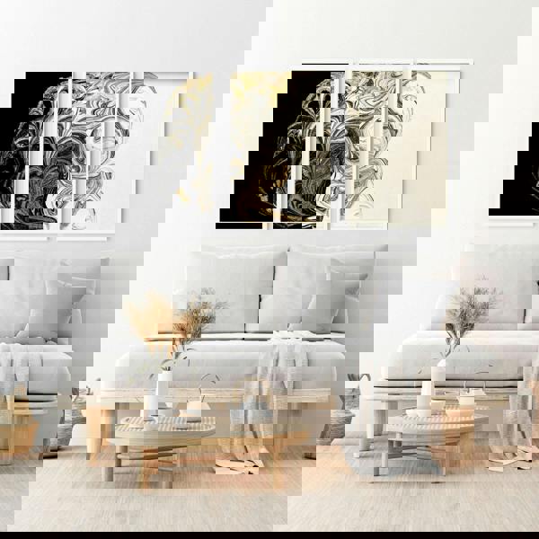 Unique wall art for living room | set of 3 wall art prints