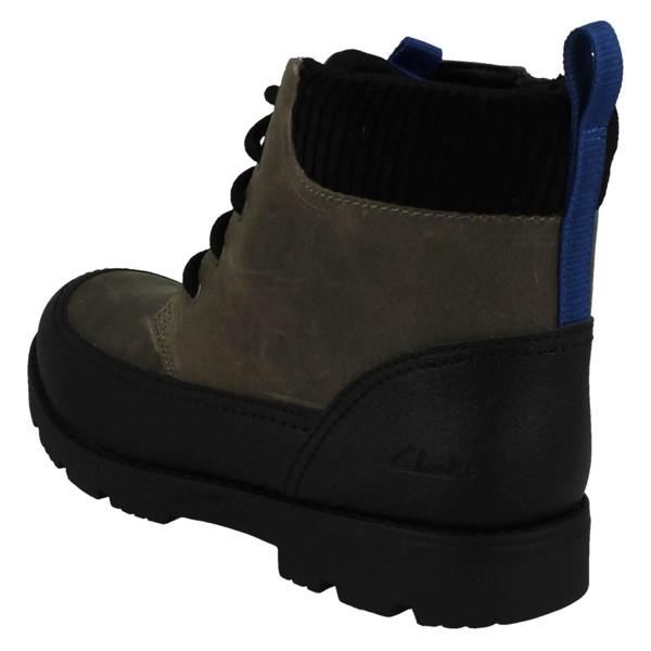 Clarks Boys Clarks Dual Fastening Ankle Boots Heath Ramble