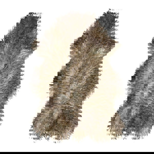 Austrian Sheepskin | Curly | Natural Colors | 90 cm Grey Beige