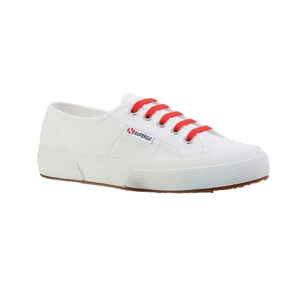 Superga Plain Cotton Shoe Laces - Red