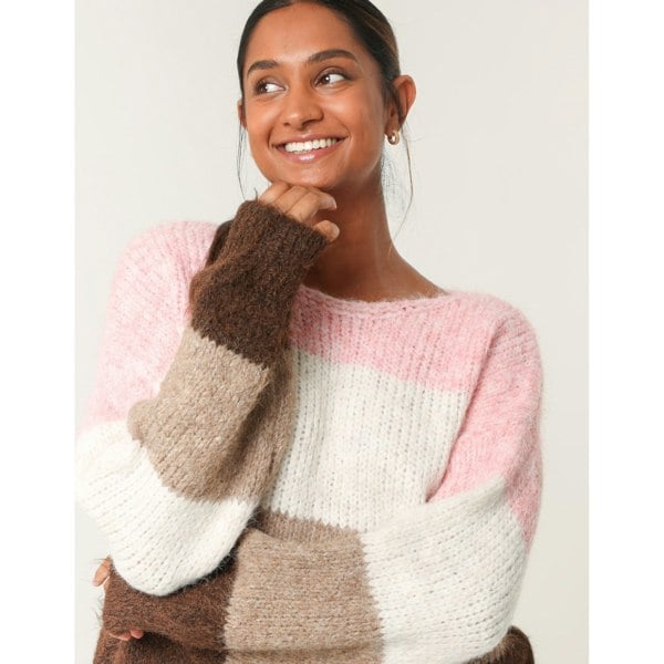 Blue Vanilla Multi Stripe Knit Jumper