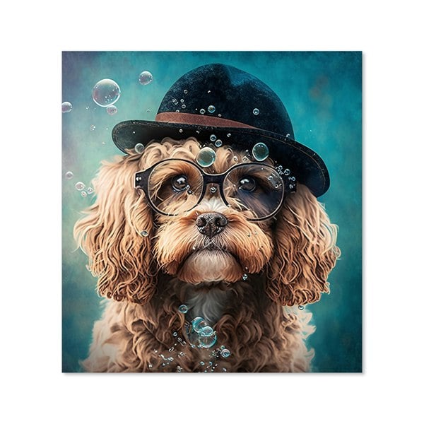 Warren Reed - Designer Cavapoo Dog Splashart Kitchen Splashback